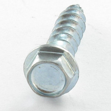 1 x VBA Vis bois agglo Tête hexagonale TH Embase collerette 4X16 Sur plat 5.5 Acier zingué