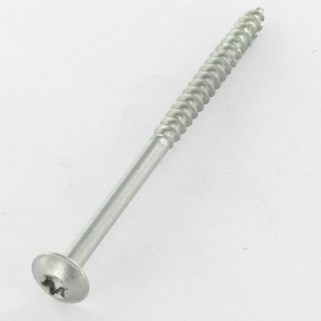 1 x VBA Vis bois agglo Poelier 7X80 Filetée sur 50 TORX T40 Acier zingué 96 heures brouillard salin