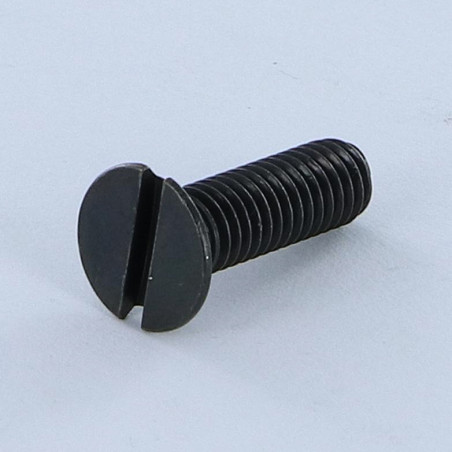 1 x Vis métaux Tête fraisée Fendue M6X20 Acier zingué noir