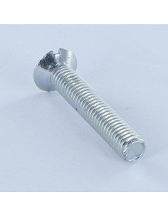Vis métaux Tête fraisée Fendue M6X35 Percée Acier zingué 2
