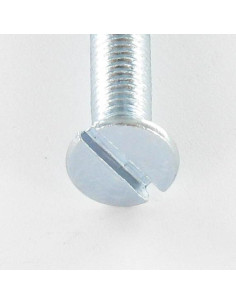 Vis métaux Tête fraisée Fendue M5X60 Acier zingué 2