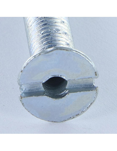 1 x Vis métaux Tête fraisée Fendue M6X35 Percée...