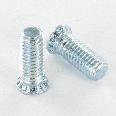1 x Vis à sertir 6X16 Diamètre de tête: 8.2 Classe 8.8 Acier zingué