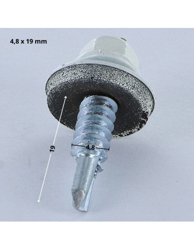 1 x Vis autoperceuse Tête hexagonale TH 4.8X19...