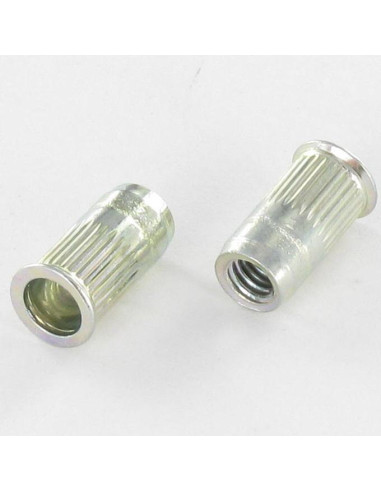1 x Ecrou Aveugle Aluminium M6 9X15.5 Tête Réduite