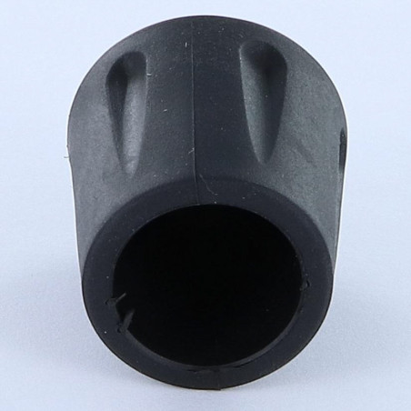 1 x Embout rond envellopant caoutchouc vulcanisé Noir Pour Tube 35 à 36
