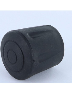 Embout rond envellopant caoutchouc vulcanisé Noir Pour...