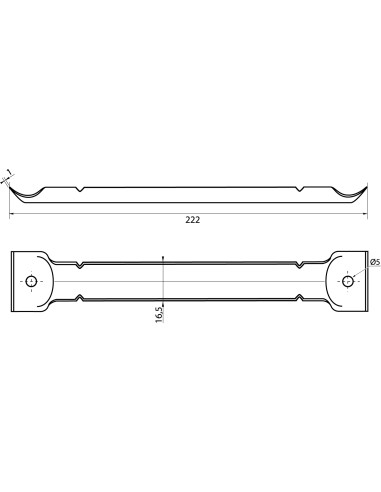 1 x RAIDISSEUR De TABLE Longueur 222 Acier zingué