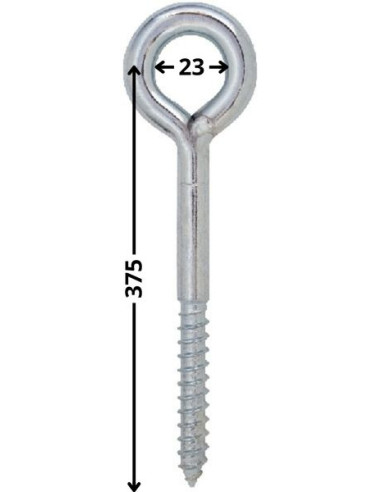 1 x Oeillet Echafaudage 12X350 Oeil 23 Acier...