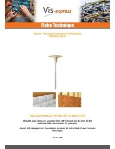 Cheville et Vis Fischer ISOLANT 6H-NT 6X280 2