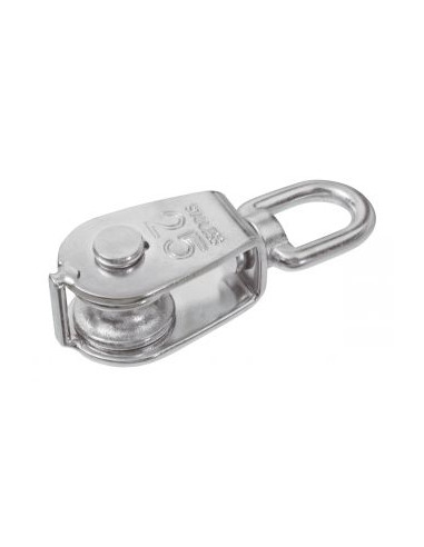 1 x POULIE SIMPLE De 25 Inox A2 Pour Câble De 6