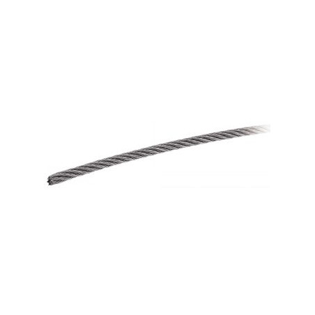 1 x Mètre de Câble souple Diamètre 10 Inox A4 7X7 Charge de rupture 5200 kg (vendu au m)