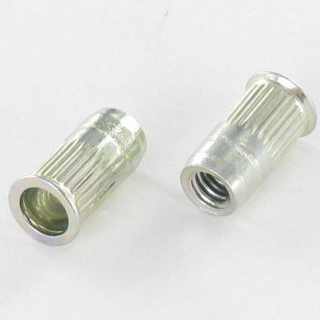 1 x Ecrou aveugle Acier zingué M4 6X12 Tête Réduite