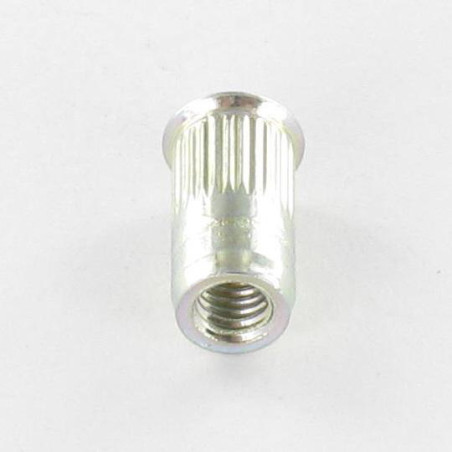 1 x Ecrou aveugle Acier zingué M6 9X15.5 Tête Réduite