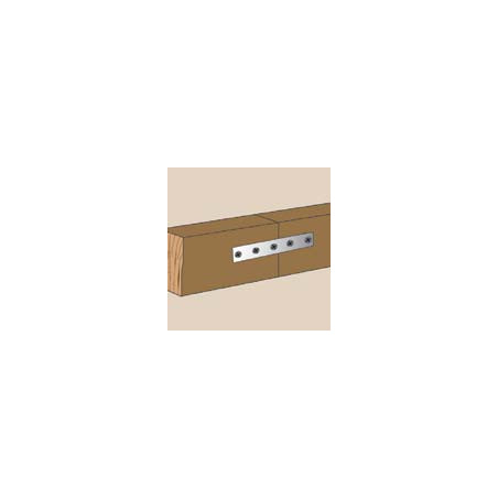 1 x Platine De CONNECTION ETROITE Inox A2 15X75