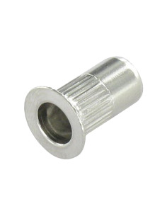 Ecrou à sertir Tête fraisée Cranté M10X21 INFC 45 Inox A2