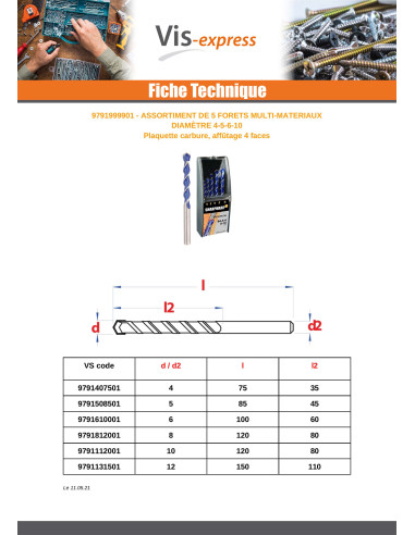 1 x Assortiment de 5 FORETS MULTI-MATERIAUX