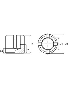 Serre-câble croisé Pour Câble Diamètre 3 Inox A4 2