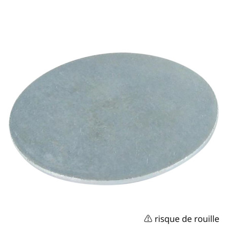 1 x Rondelle / Disque sans trou 25X3 Acier brut