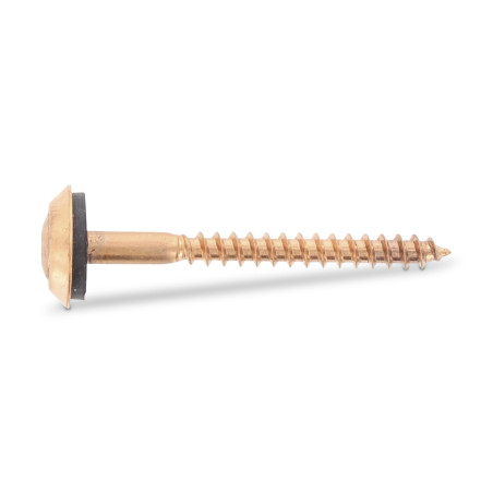 1 x Vis faitage Tête fraisée bombée TFB TORX T20 Inox A2 cuivre 4.5X100 Rondelle d'étanchéite EPDM 3P