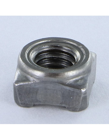 1 x Ecrou carré à souder M10 17X17X8 Acier brut