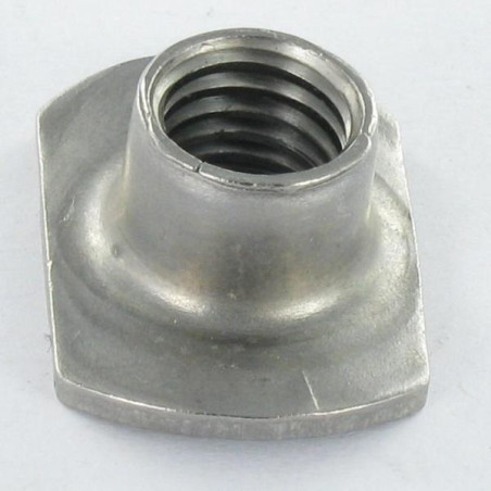 1 x Ecrou à souder INCURVE M10 26X13 HAUT10 Inox A2