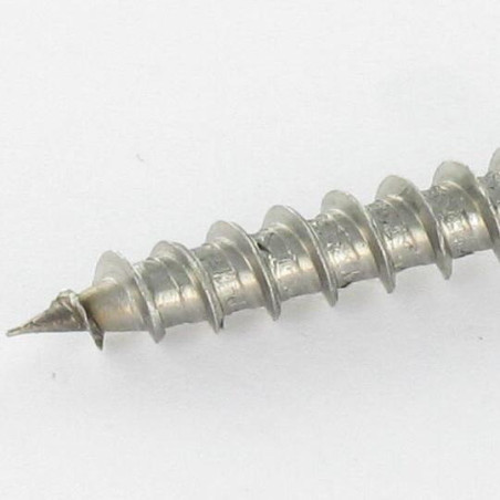 1 x VBA Vis bois agglo Inox A2 Tête fraisée bombée TFB Pozi 4X50