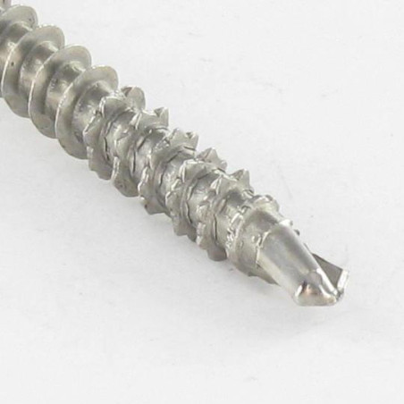 1 x VBA Vis bois agglo Vis autoperceuse Tête fraisée Cranté 4X60 TORX T20 Inox A2