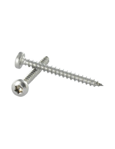 1 x VBA Vis bois agglo Inox A2 Tête ronde TR...