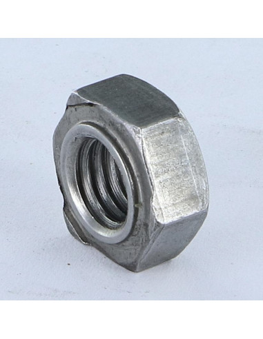 1 x Ecrou hexagonale à souder M3 Acier brut 14020