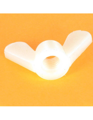 1 x Ecrou à oreille nylon naturel M5