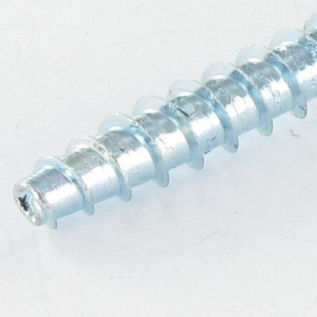 1 x Vis pvc TRILOBE Tête fraisée Pozi 3X8 FILET45 Acier zingué microvis
