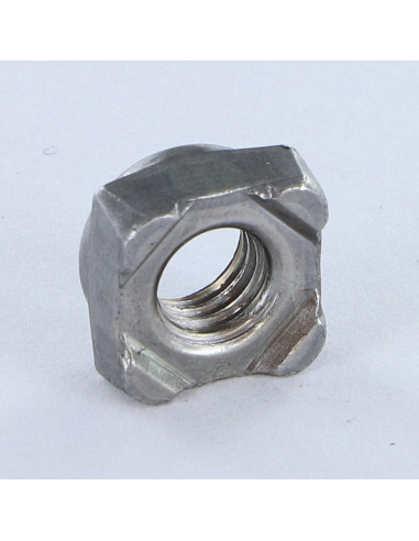 1 x Ecrou carré à souder M12 19X19X9.5 Acier brut