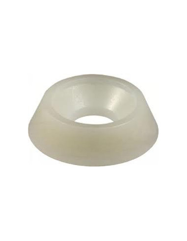 1 x Rondelle cuvette nylon blanc M4