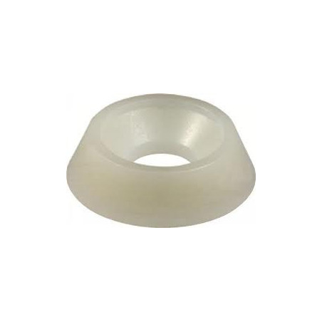 1 x Rondelle cuvette nylon blanc M4
