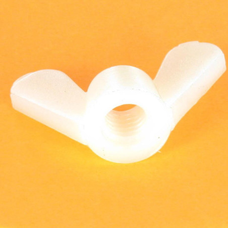 1 x Ecrou à oreille nylon naturel M6