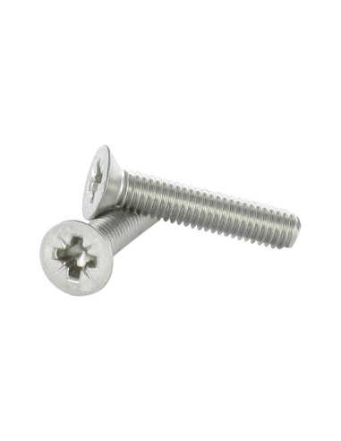 1 x Vis métaux Inox A2 Tête fraisée Pozi N°1...