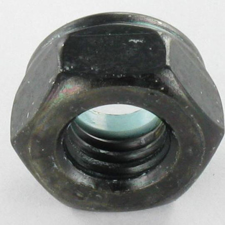 1 x Ecrou frein M8 Acier zingué noir