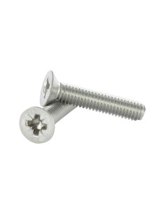 Vis métaux Inox A2 Tête fraisée Pozi N°2 M4X20