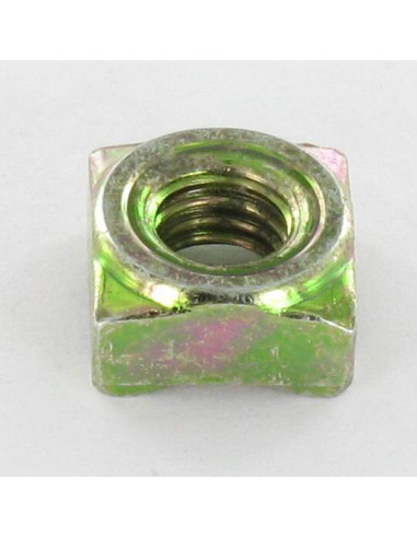 1 x Ecrou carré à souder M8 14X14X6.5 Bichromaté