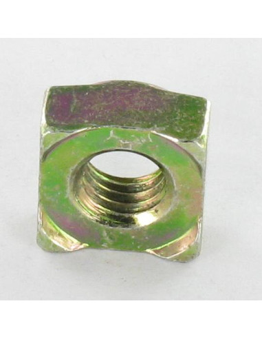 1 x Ecrou carré à souder M8 14X14X6.5 Bichromaté
