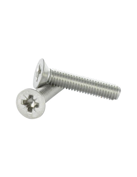1 x Vis métaux Inox A2 Tête fraisée Pozi N°2 M4X60
