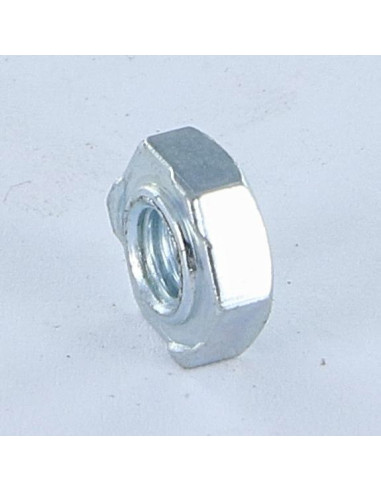 1 x Ecrou hexagonale à souder M6 Acier zingué