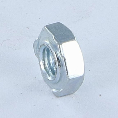 1 x Ecrou hexagonale à souder M6 Acier zingué