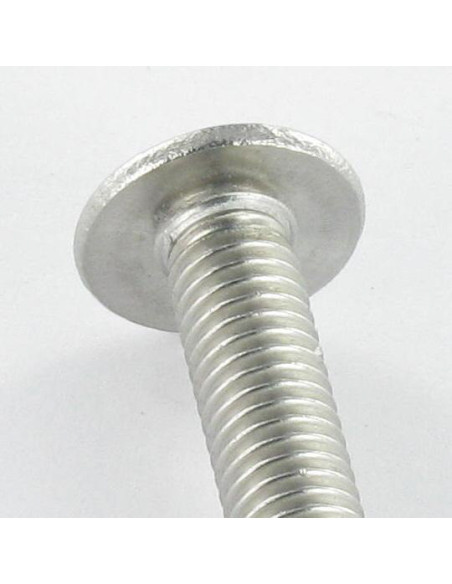1 x Vis métaux BHC (Tête Bombée Hexagonal creux) Embase collerette M5X8 Clé de 3 HC3 Inox A2