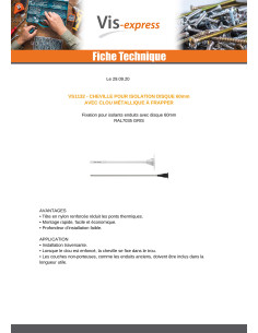 Cheville d'isolation 10X200 et Clou METALIQUE 2