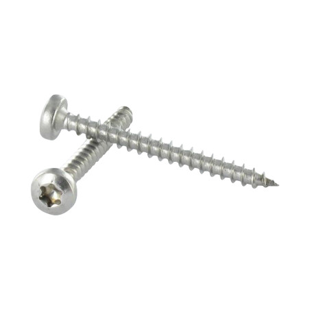 1 x VBA Vis bois agglo Inox A2 Tête ronde TR 4X45 TORX T20