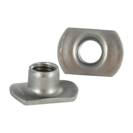 1 x Ecrou Cylindrique à souder M8 26X18 Haut 11 Inox A2