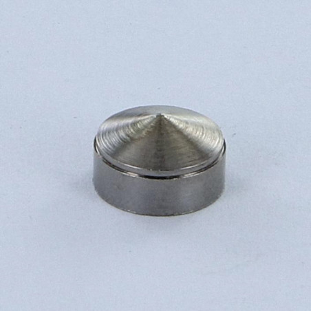 1 x Rosace Conique Laiton chrome 15 Taraudage borgne M3 au pas de 50