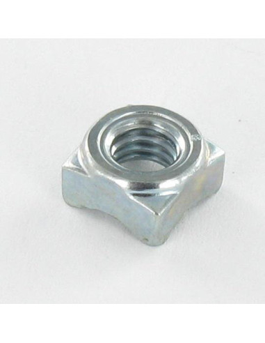 1 x Ecrou carré à souder M6 10X10X5 Acier zingué